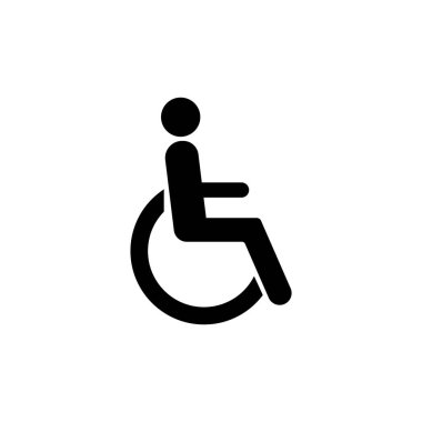 Etkisiz hale getirilmiş insan figürü simgesi beyaz arkaplanda izole edildi. İnternet sitesi tasarımı için modern, basit, vektör, simge, mobil uygulama, ui. Vektör İllüstrasyonu