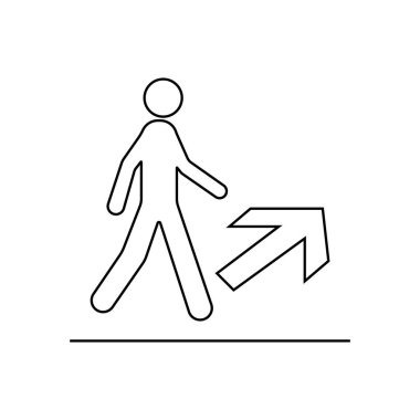 Beyaz arkaplanda izole edilmiş olarak ilerleyin. İnternet sitesi tasarımı için modern, basit, vektör, simge, mobil uygulama, ui. Vektör İllüstrasyonu