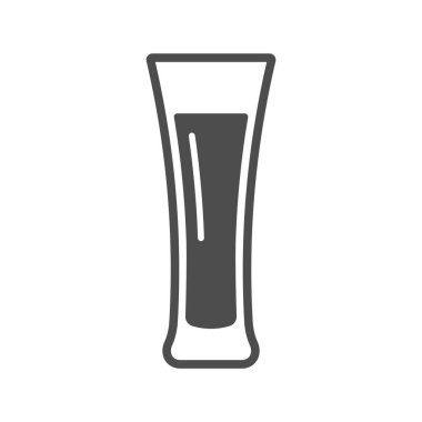 Beyaz arkaplanda izole edilmiş ikon iç. İçecek sembolü modern, basit, vektör, web sitesi tasarımı için simge, mobil uygulama, ui. Vektör İllüstrasyonu