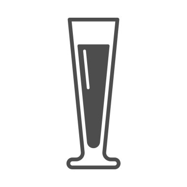 Beyaz arkaplanda izole edilmiş ikon iç. İçecek sembolü modern, basit, vektör, web sitesi tasarımı için simge, mobil uygulama, ui. Vektör İllüstrasyonu