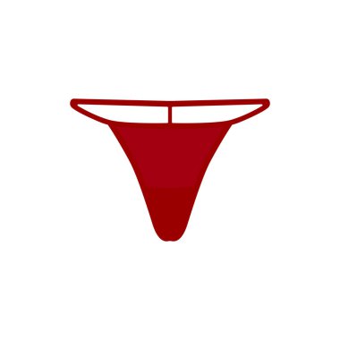 String tanga ikonu. Kadın iç çamaşırı sembolü modern, basit, vektör, web sitesi tasarımı için simge, mobil uygulama, ui. Vektör İllüstrasyonu