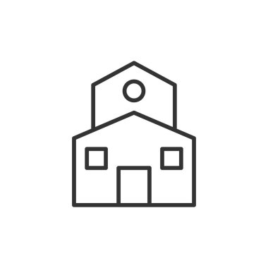 Beyaz arkaplanda ev simgesi izole edildi. Gayrimenkul sembolü modern, basit, vektör, web sitesi tasarımı için simge, mobil uygulama, ui. Vektör İllüstrasyonu