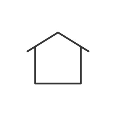 Beyaz arkaplanda ev simgesi izole edildi. Ev sembolü modern, basit, vektör, web sitesi tasarımı için simge, mobil uygulama, ui. Vektör İllüstrasyonu