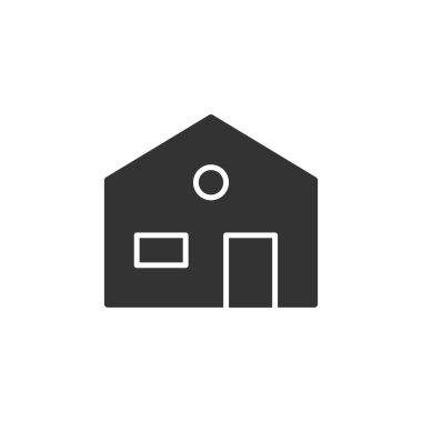 Beyaz arkaplanda ev simgesi izole edildi. Gayrimenkul sembolü modern, basit, vektör, web sitesi tasarımı için simge, mobil uygulama, ui. Vektör İllüstrasyonu