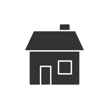 Beyaz arkaplanda ev simgesi izole edildi. Gayrimenkul sembolü modern, basit, vektör, web sitesi tasarımı için simge, mobil uygulama, ui. Vektör İllüstrasyonu