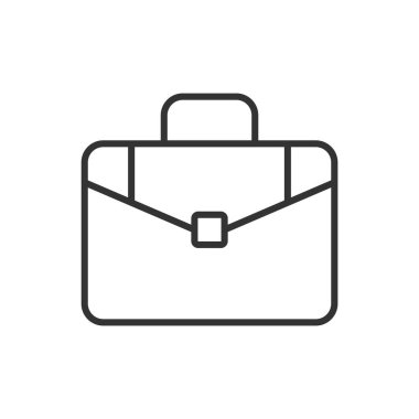Evrak çantası simgesi beyaz arkaplanda izole edildi. Çanta sembolü modern, basit, vektör, web sitesi tasarımı için simge, mobil uygulama, ui. Vektör İllüstrasyonu