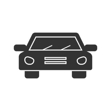 Beyaz arka planda araba simgesi izole edildi. Araç Taşımacılığı modern, basit, vektör, web sitesi tasarımı için simge, mobil uygulama, ui. Vektör İllüstrasyonu