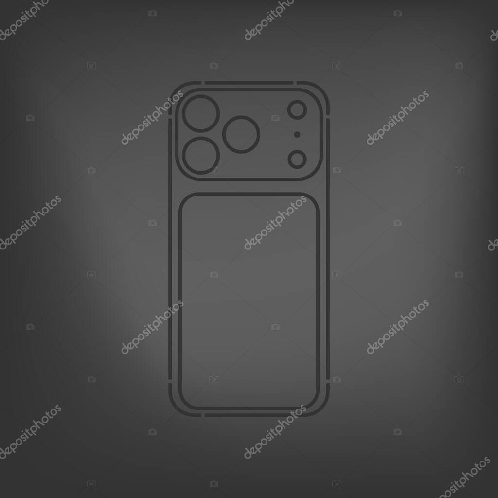 IPhone icon isolated on background. Gadget symbol modern, simple, vector, icon for website design, mobile app, ui. Vector Illustration