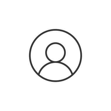 Avatar Simgesi Profili. Asgari Kullanıcı Arayüzü Sembolü