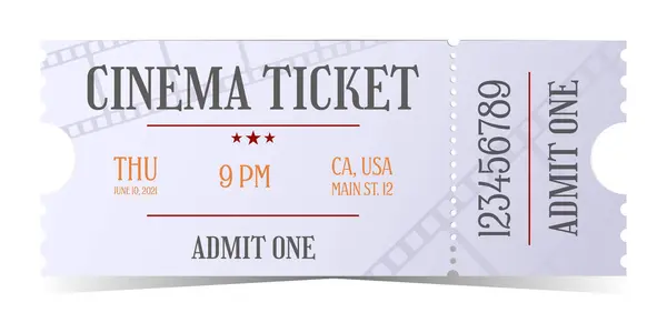 Sinema giriş bileti eski tarz. Birini kabul et.