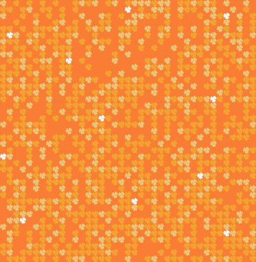 Aziz Patrick Günü yoncalı turuncu mahsul deseni