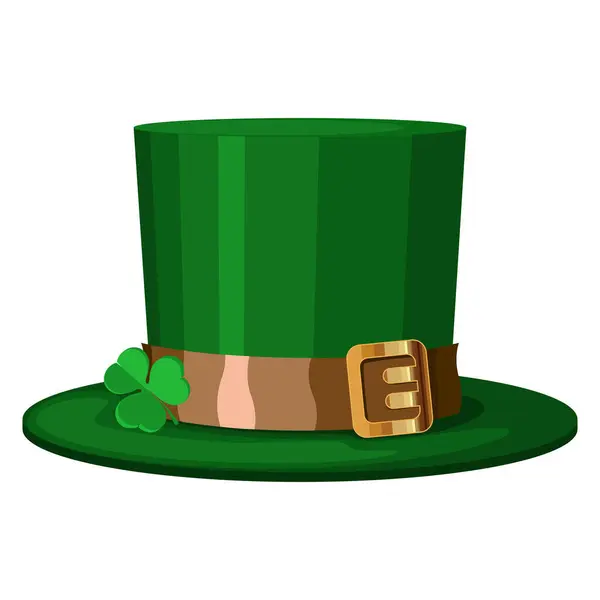 Patrick Day Irish Green Hat — Stock Vector