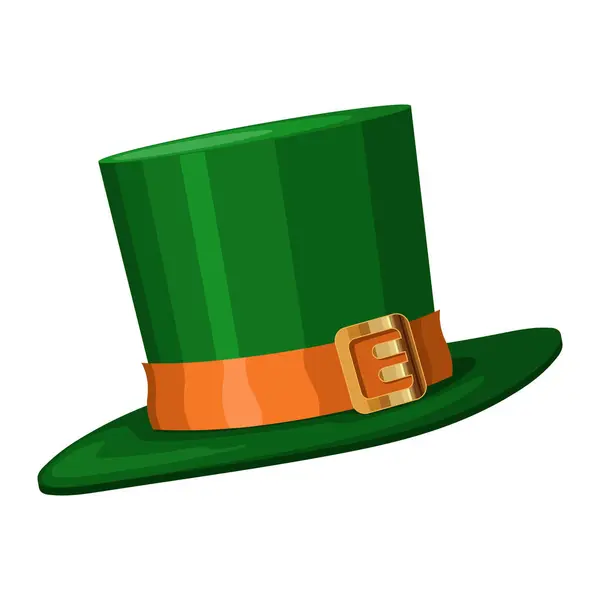 Patrick Day Irish Green Hat — Stock Vector