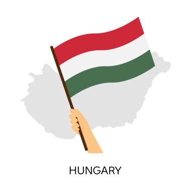 El sallıyor Macaristan bayrağı