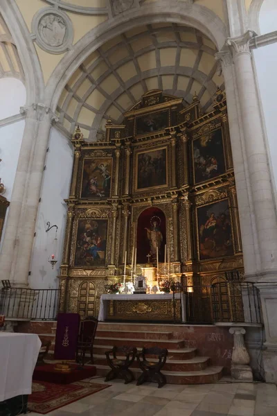 Aracena Huelva España Marzo 2023 Vista Lateral Del Altar Parroquia —  Fotos de Stock