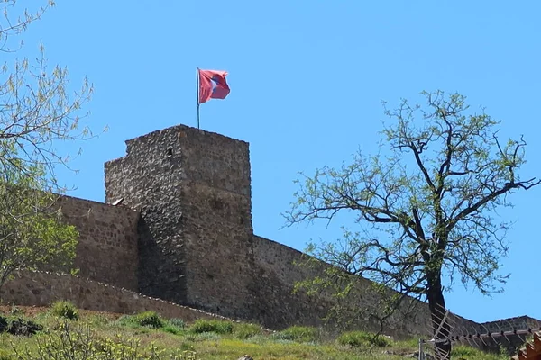 Aracena Huelva Spanien März 2023 Mauern Der Befestigten Burg Von — Stockfoto