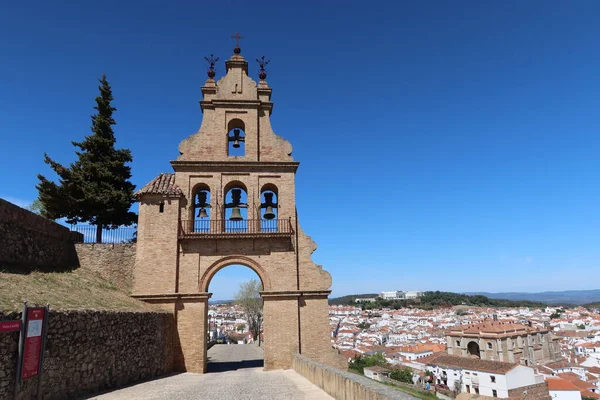 Aracena Huelva Espanha Março 2023 Belfry Entrada Castelo Vista Para — Fotografia de Stock