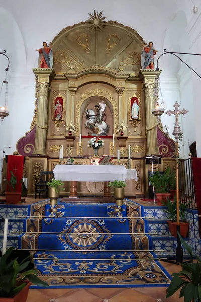 Castano Del Robledo Huelva Spanien April 2023 Hauptaltar Der Kirche — Stockfoto