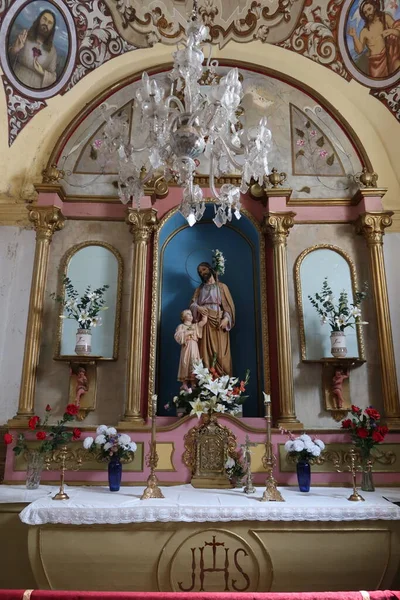 Castano Del Robledo Huelva Espanha Abril 2023 Altar Capela Lateral — Fotografia de Stock