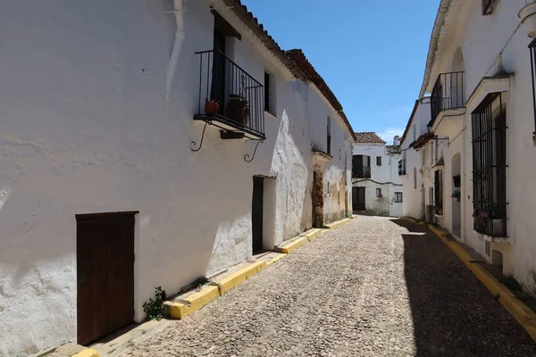 Castano Del Robledo Huelva Hiszpania Kwietnia 2023 Ulica Starymi Bielonymi — Zdjęcie stockowe