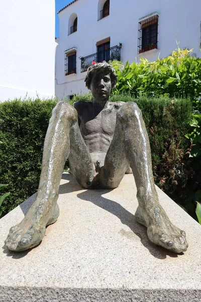 Aracena Huelva Spagna Maggio 2023 Monumento Nella Piazza Del Poeta — Foto Stock