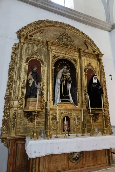 Cortegana Huelva Espanha Maio 2023 Dos Altares Laterais Igreja Divino — Fotografia de Stock
