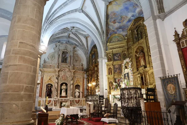 Cortegana Huelva Espanha Maio 2023 Decoração Ornamentada Igreja Divino Salvador — Fotografia de Stock