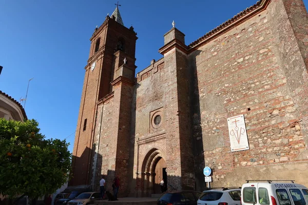 Cortegana Huelva Spagna Maggio 2023 Facciata Ingresso Principale Della Chiesa — Foto Stock