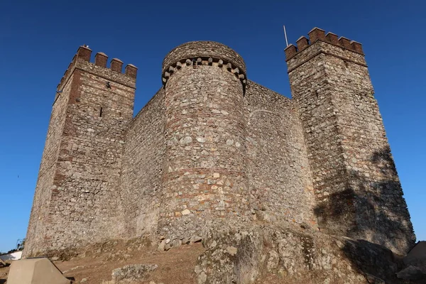 Cortegana Huelva Španělsko Května 2023 Věže Středověkého Hradu Andaluského Magického — Stock fotografie