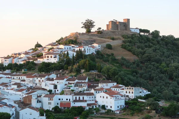Cortegana Huelva Spanien Mai 2023 Blick Auf Die Weißen Häuser Stockfoto