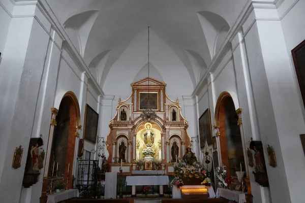 Galaroza Huelva Spain June 2023 Interior Nuestra Senora Del Carmen — стокове фото