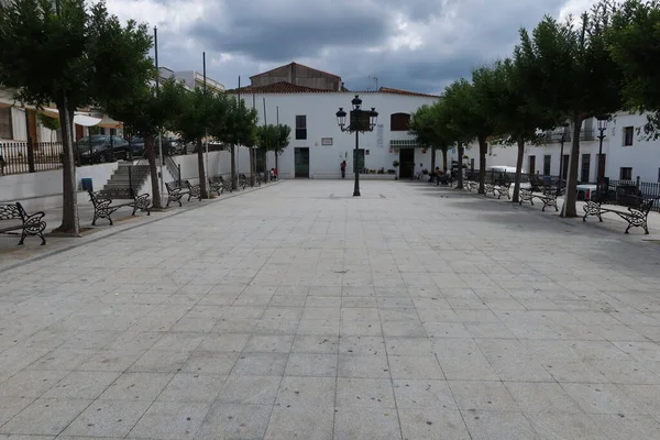 Galaroza Huelva España Junio 2023 Plaza Los Alamos Galaroza Huelva —  Fotos de Stock