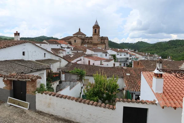 Galaroza Huelva Spain June 2023 Church Immaculate Conception Roofs Houses — Stock Photo, Image
