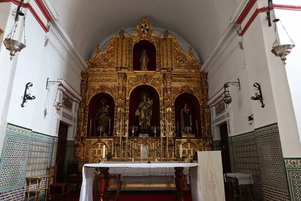 Aracena Huelva Espanha Junho 2023 Altar Mor Igreja Nuestra Senora — Fotografia de Stock