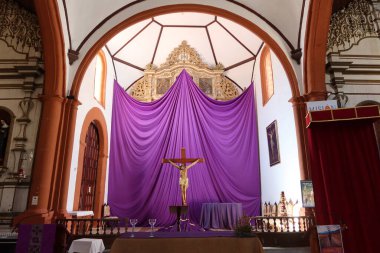 Guimar, Tenerife, İspanya, 8 Mart 2022: Santo Domingo Kilisesi, Guimar, Tenerife, İspanya