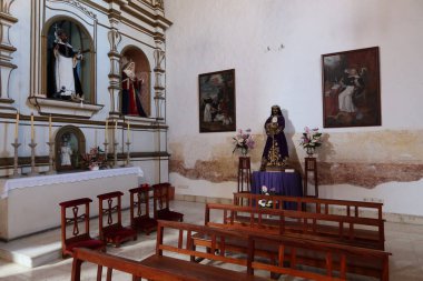 Guimar, Tenerife, İspanya, 8 Mart 2022: Santo Domingo Kilisesi, Guimar, Tenerife, İspanya