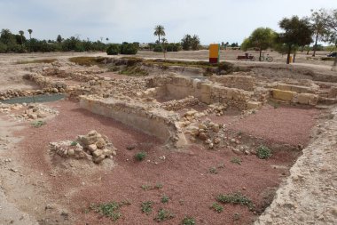Ilici - La Alcudia, arkeolojik alan. Elche, Alicante, İspanya, 19 Haziran 2024: Ilici 'nin İber evleri - La Alcudia, arkeolojik alan. Elche, Alicante, İspanya