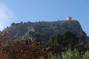 Cocentaina, Alicante, Spain, December 2, 2024: Castle on top of Cocentaina, Alicante, Spain clipart