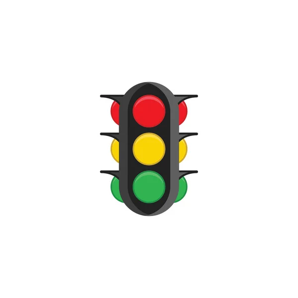 Kırmızı Sarı Yeşil Renk Şemasına Sahip Trafik Işaret Simgesi Çizimi — Stok Vektör