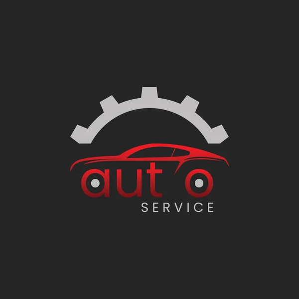 Auto Service Logo Einfach Und Modern — Stockvektor