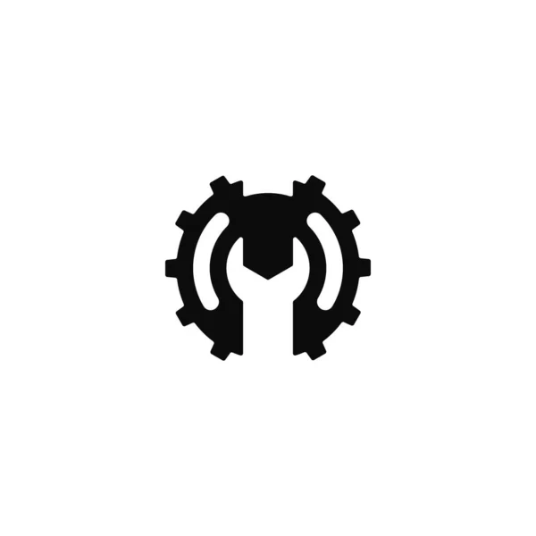 Das Design Des Service Logos Mit Dem Buchstaben Kombination Mit — Stockvektor