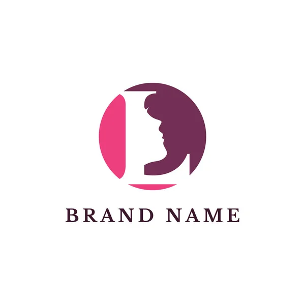 Logotipo Letra Belleza Simple Moderno Conveniente Para Negocio Belleza Spa — Archivo Imágenes Vectoriales