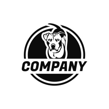 Dogo Argentino Logosu, basit ve modern, her iş için uygun, özellikle köpeklerle ilgili olanlar için..