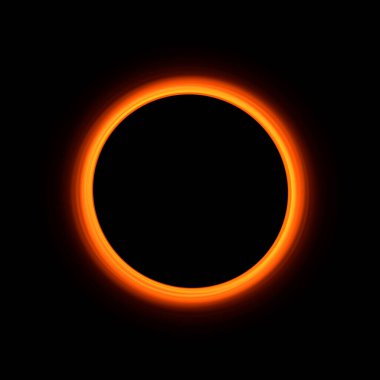 Parlayan kahverengi bir dairenin görüntüsü