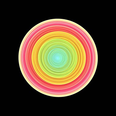 içinde çeşitli renkler olan çember