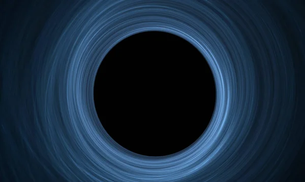 Zwarte Cirkel Het Midden Van Blauwe Cirkel — Stockfoto
