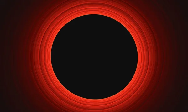 Μαύρος Κύκλος Στη Μέση Του Κόκκινου Κύκλου — Φωτογραφία Αρχείου