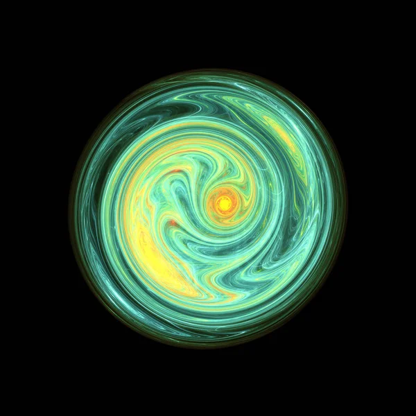 1 içinde soyut şekilli çember