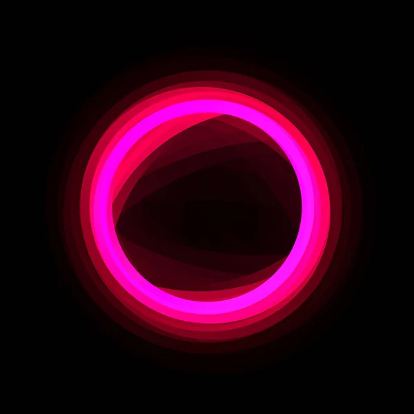 Lysande Rosa Cirkel Abstrakt Bild — Stockfoto