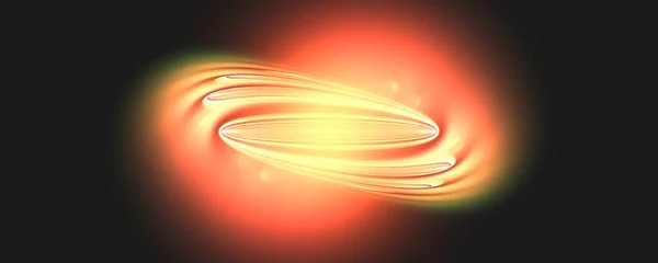 Siyah arkaplanda soyut renk ayrıştırma ışınları